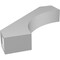 Ekena Millwork 3-in. W x 16-in. D x 16-in. H Westlake Architectural Grade PVC Knee Brace BRCP03X16X16WTL - alternate 4